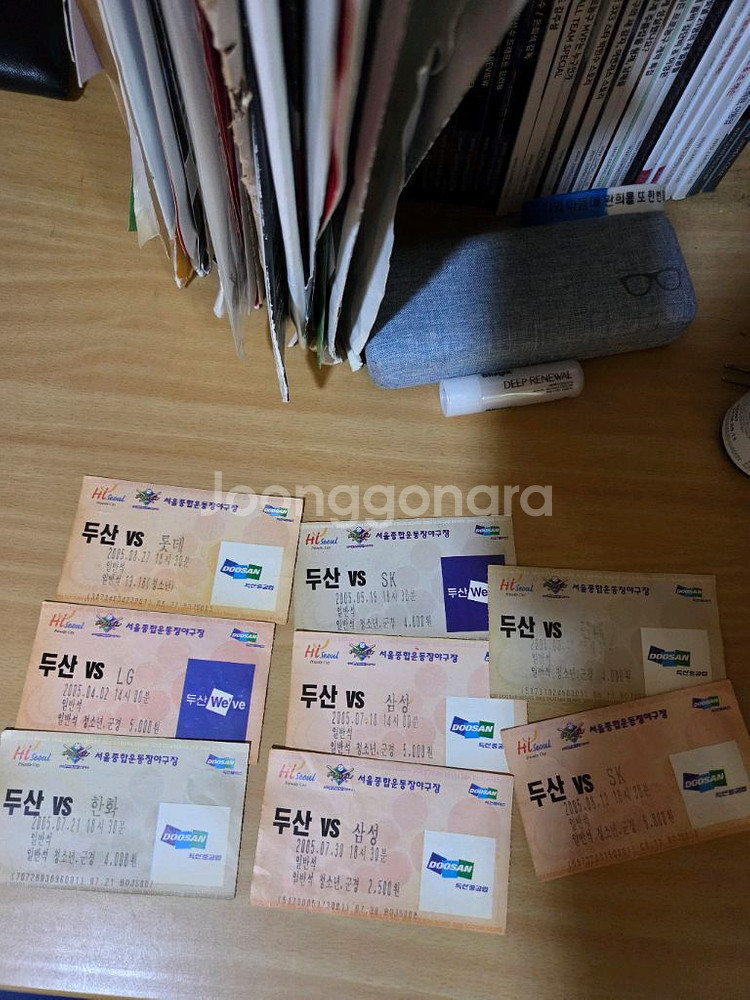 두산베어스 03-09시즌 지류티켓(5장판매완료)--2