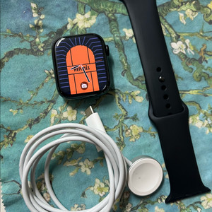 애플워치7에르메스 45mm 누아 SSS급