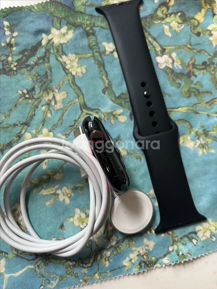 애플워치7에르메스 45mm 누아 SSS급--2