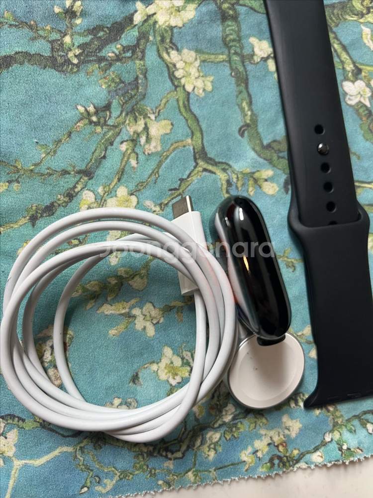 애플워치7에르메스 45mm 누아 SSS급--3