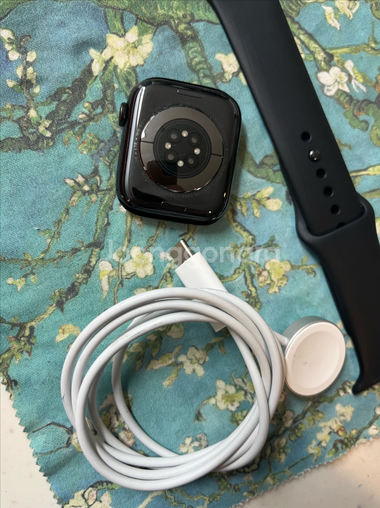 애플워치7에르메스 45mm 누아 SSS급--1