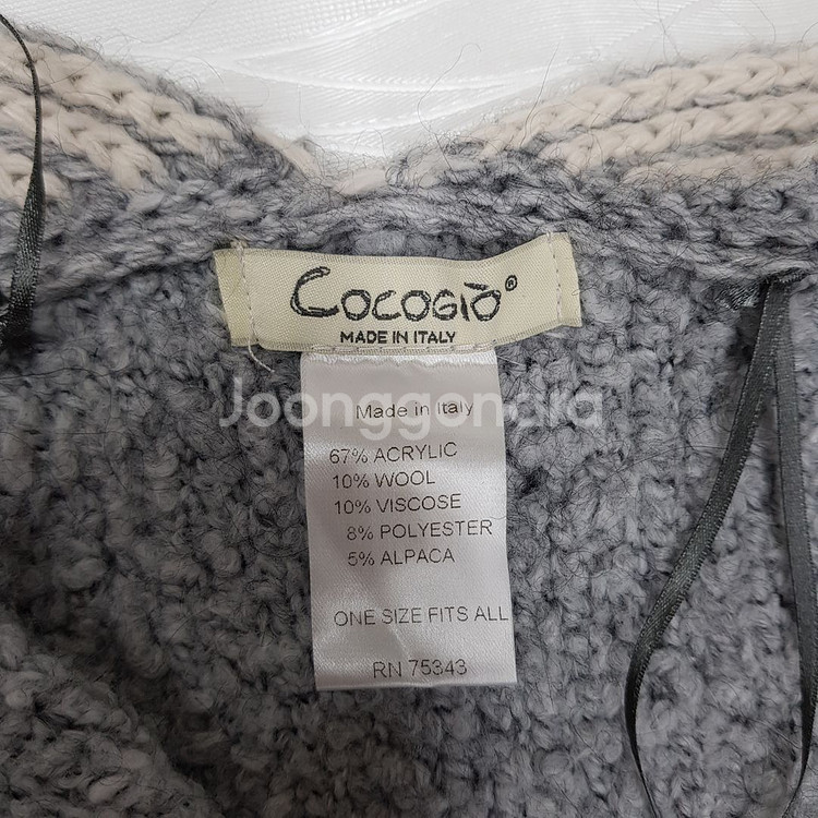 코코지오 Cocogio 니트 케이프 F사이즈--5