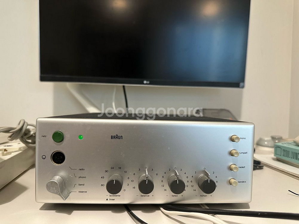 브라운 l70 스피커 앰프세트--4