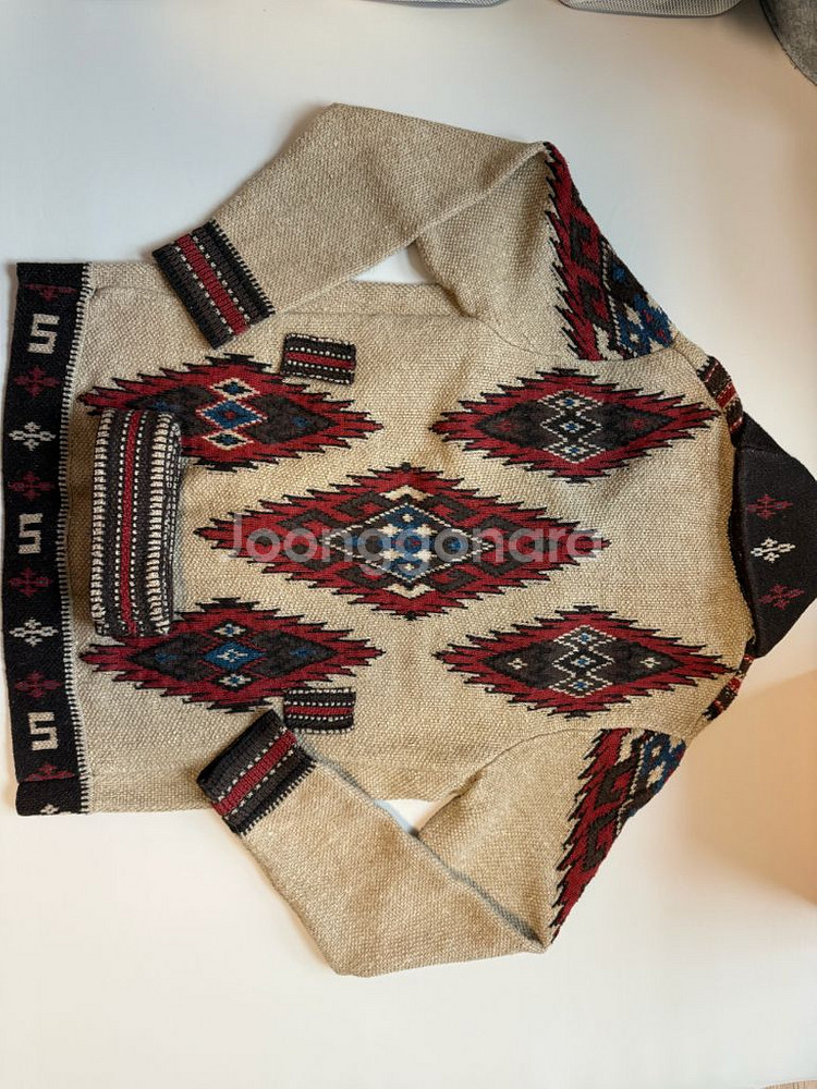 rrl 랜치 숄카라 롱 가디건 나바호 L--2