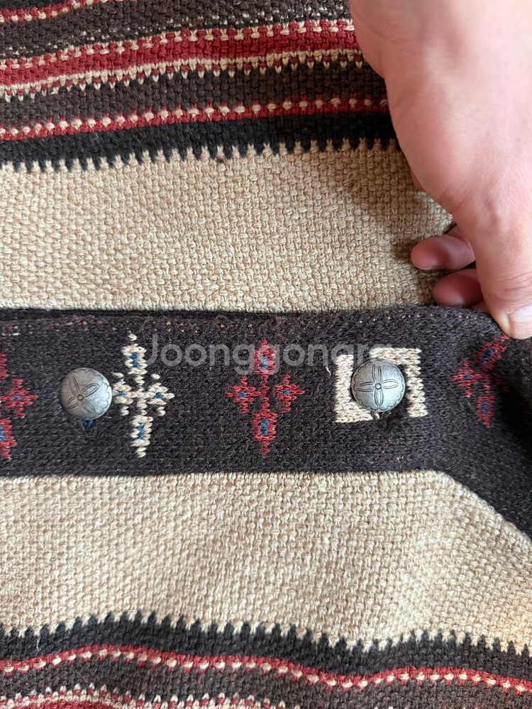 rrl 랜치 숄카라 롱 가디건 나바호 L--3