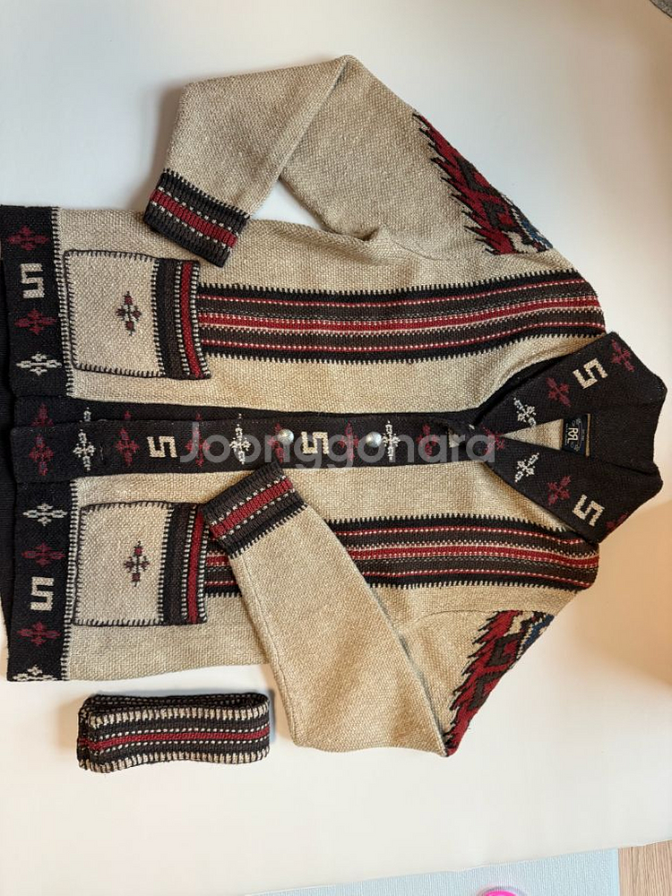 rrl 랜치 숄카라 롱 가디건 나바호 L--6