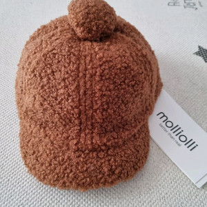 새상품-몰리올리 키즈 겨울 털모자(브라운)