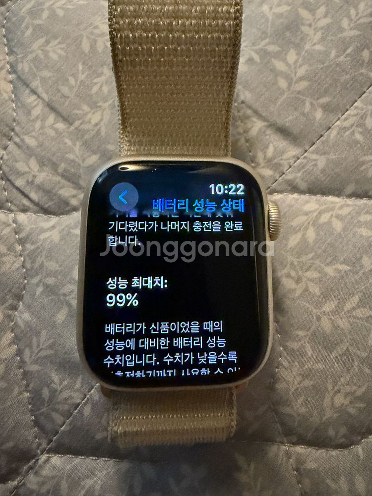 애플워치 9 스타라이트 41mm gps 애플케어--6