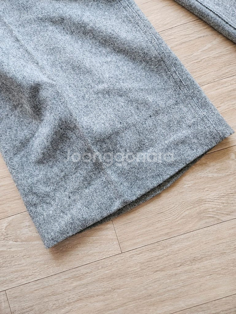 파사드패턴 릴렉스 울 밴딩팬츠 차콜색상M 1회착용--5