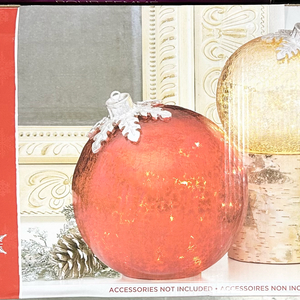 크리스마스 LED 글라스 오너먼트 장식