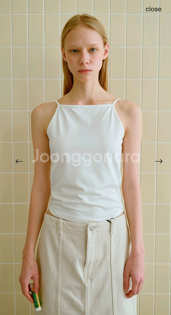 enzoblues 엔조블르스 스퀘어 넥 슬리브리스--0