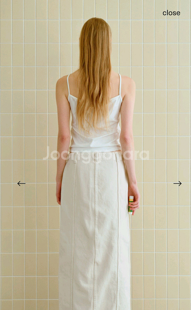 enzoblues 엔조블르스 스퀘어 넥 슬리브리스--1