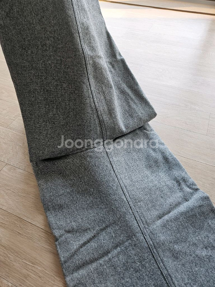 파사드패턴 릴렉스 울 밴딩팬츠 차콜색상M 1회착용--8