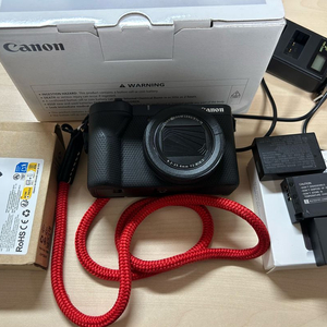 캐논 V1 정품 배터리 3개 가죽그립