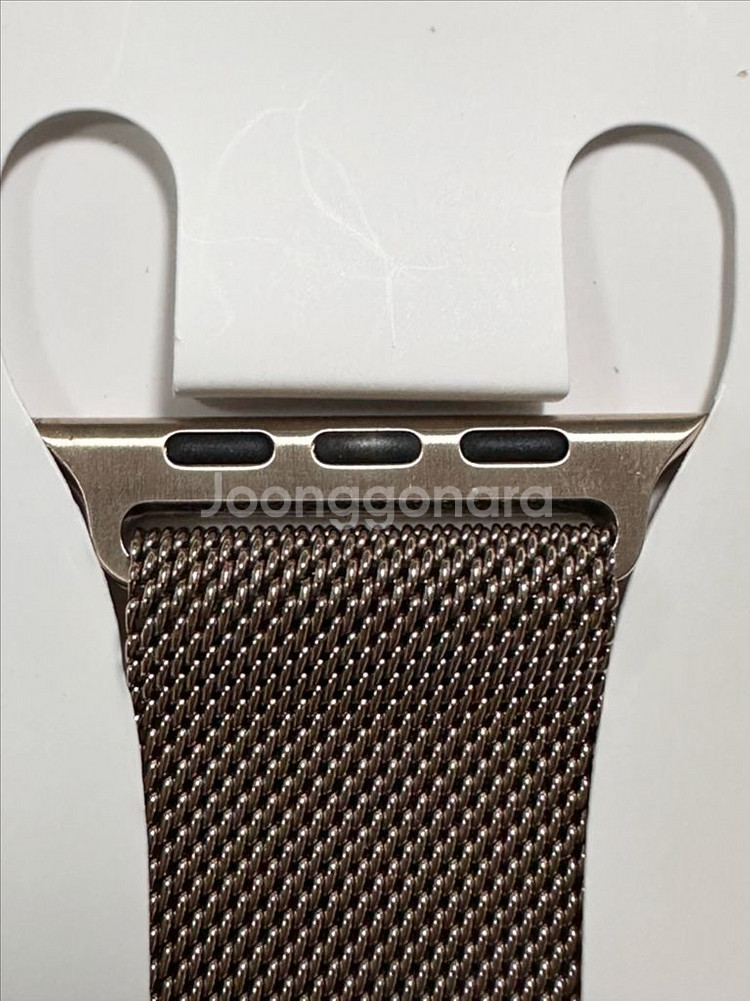 애플워치 정품 밀레니즈루프 골드 44mm--2