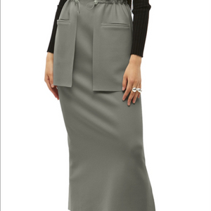 22년 제이청 bena 셔링스커트 플랩포켓스트링 롱치마