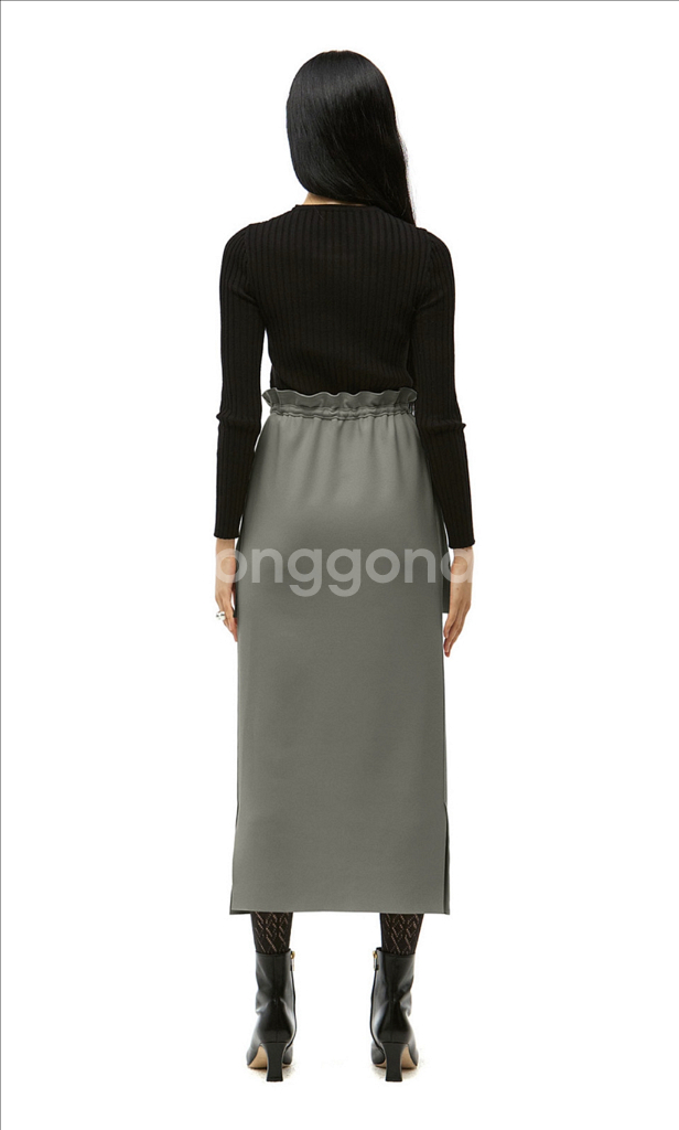 22년 제이청 bena 셔링스커트 플랩포켓스트링 롱치마--2