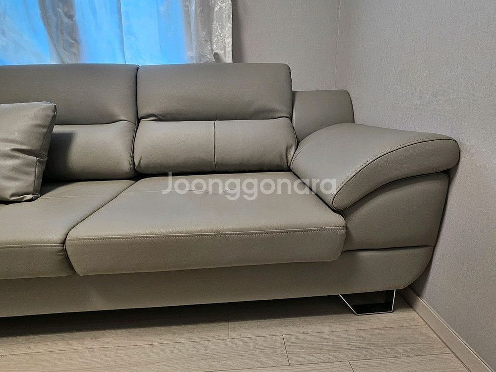 4인용 가죽 소파--3