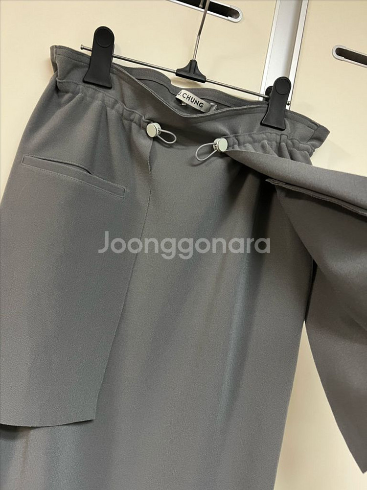 22년 제이청 bena 셔링스커트 플랩포켓스트링 롱치마--15