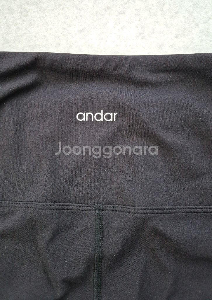 안다르 부츠컷 레깅스 숏 블랙(6)--1