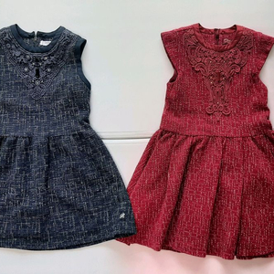 130사이즈 쌍둥이 여아 크리스마스 원피스 29000원