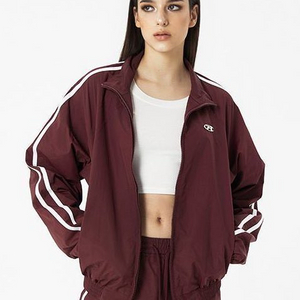 락케이크 나일론 트랙 자켓 버건디 M