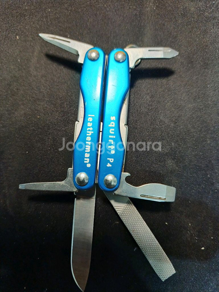 레더맨 키체인 멀티툴 스쿼트 P4 블루--5