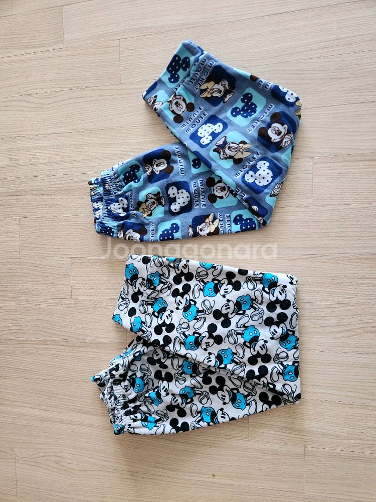 미키마우스 아동 잠옷 바지 2벌 세트--3