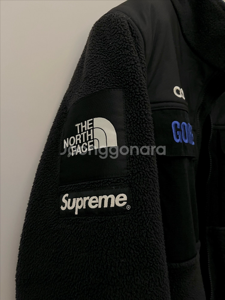 슈프림 노스페이스 플리스 후리스 자켓 블랙 XL--1