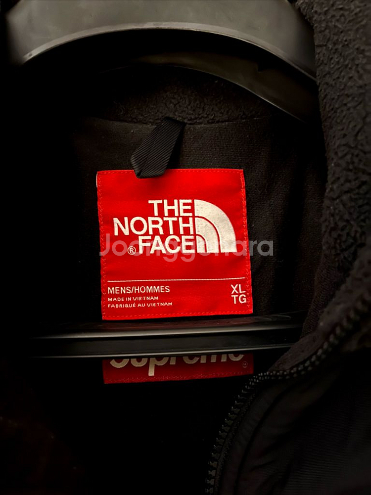 슈프림 노스페이스 플리스 후리스 자켓 블랙 XL--2