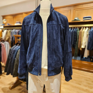 브룩스브라더스 스웨이드 봄버 가죽 남성 자켓 m 100 105