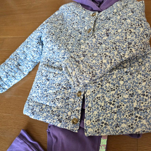 피터젠슨 상하의 + 꽃무늬 누빔 자켓