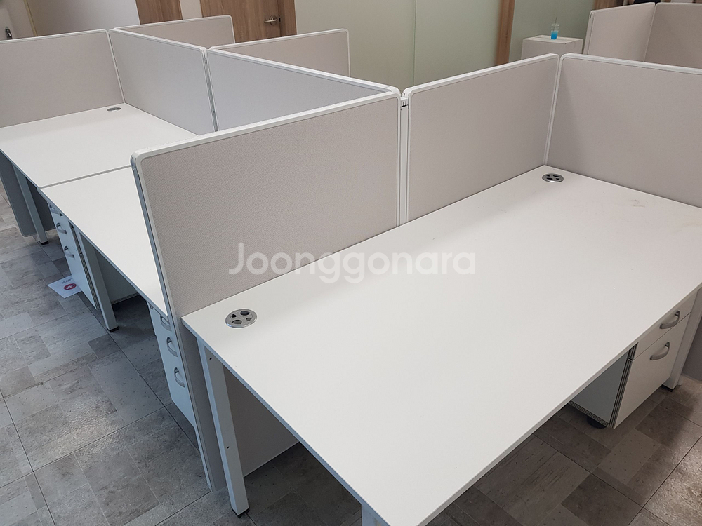 (신품) 철재다리 화이트사무실책상 국내최저가판매합니다.--3