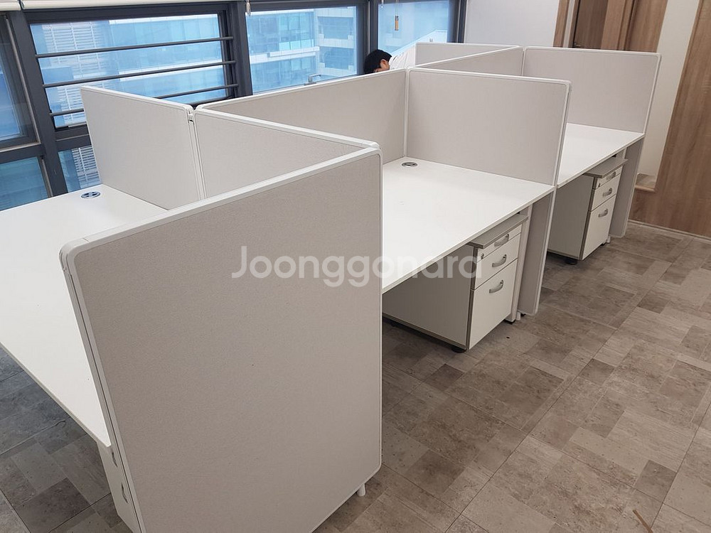 (신품) 철재다리 화이트사무실책상 국내최저가판매합니다.--4