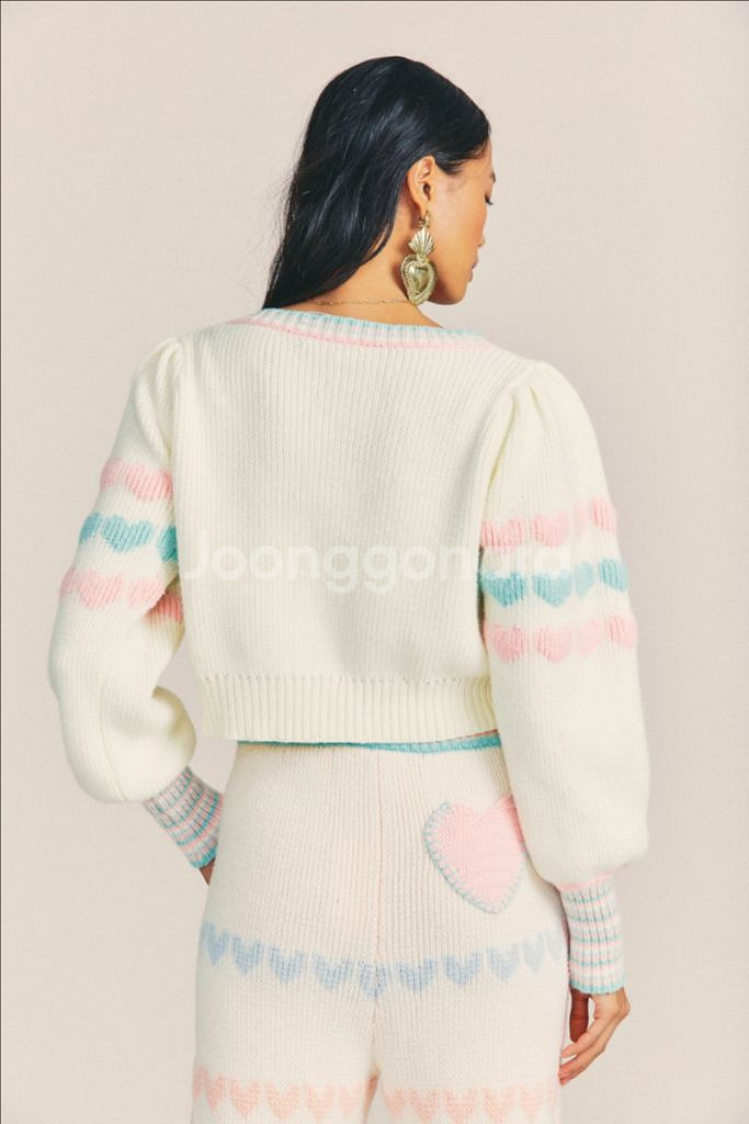 러브 쉑 팬시 크롭 하트 가디건--3