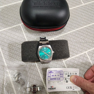 티쏘prx쿼츠 35m 그린 팝니다