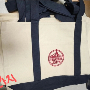 트레이더조-라지사이즈 에코백,도트백 ,캔버스백