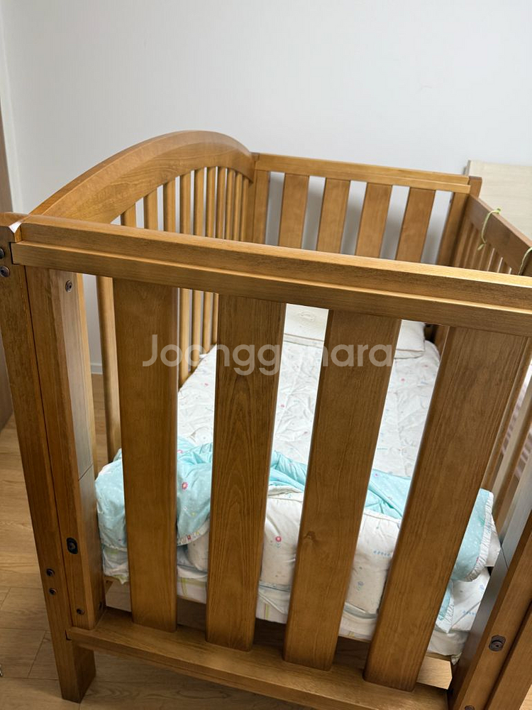보리 포에버 원목 아기침대(당근 중복)--1