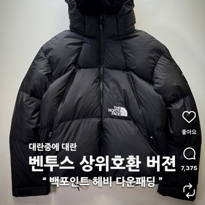 (벤투스 상위버전)노스페이스 프로젝트 다운 자켓