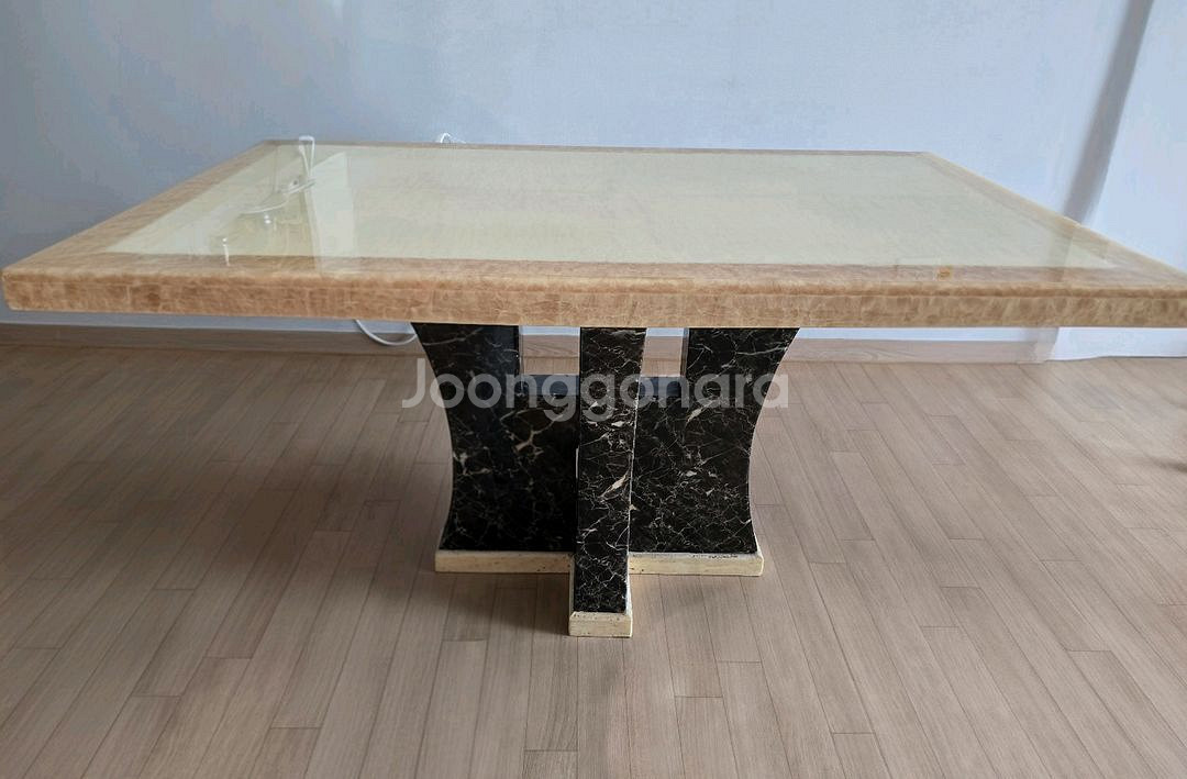 본톤(bonton) 대리석 4인 식탁+의자4개--0