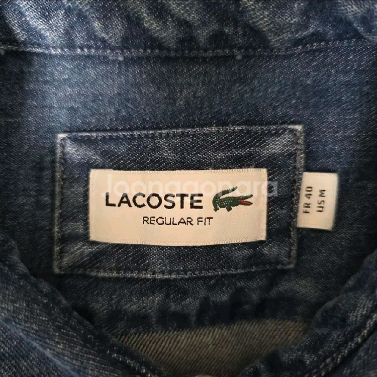 라코스테 데님셔츠 청남방 m 100--1