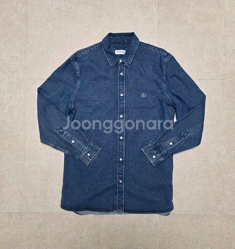 라코스테 데님셔츠 청남방 m 100--0