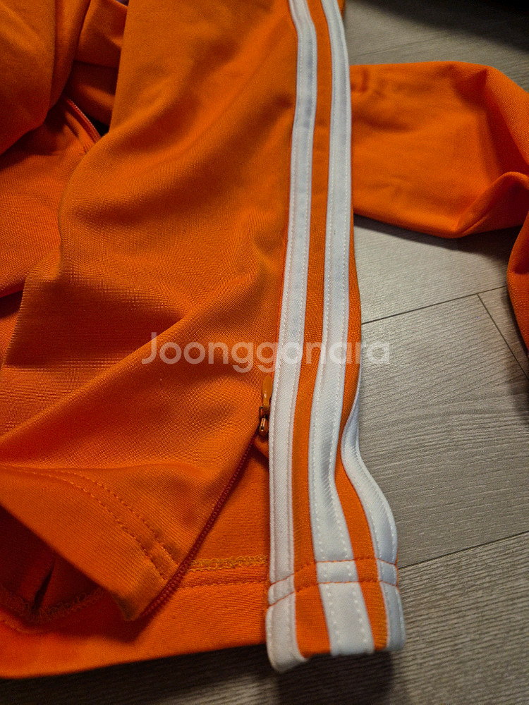아디다스 파이어버드 트랙탑 오렌지 져지L+팬츠M 세트--8