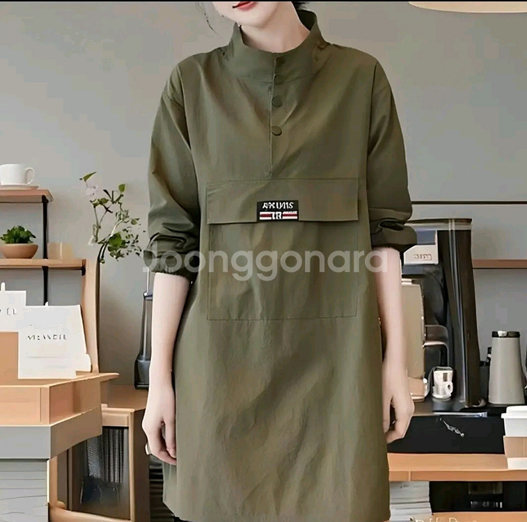 남여공용 타입 긴팔 앞치마/방수 작업복(새상품)--2