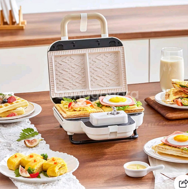 YIDPU 샌드위치 & 와플 메이커(한번 사용/새것 컨--4