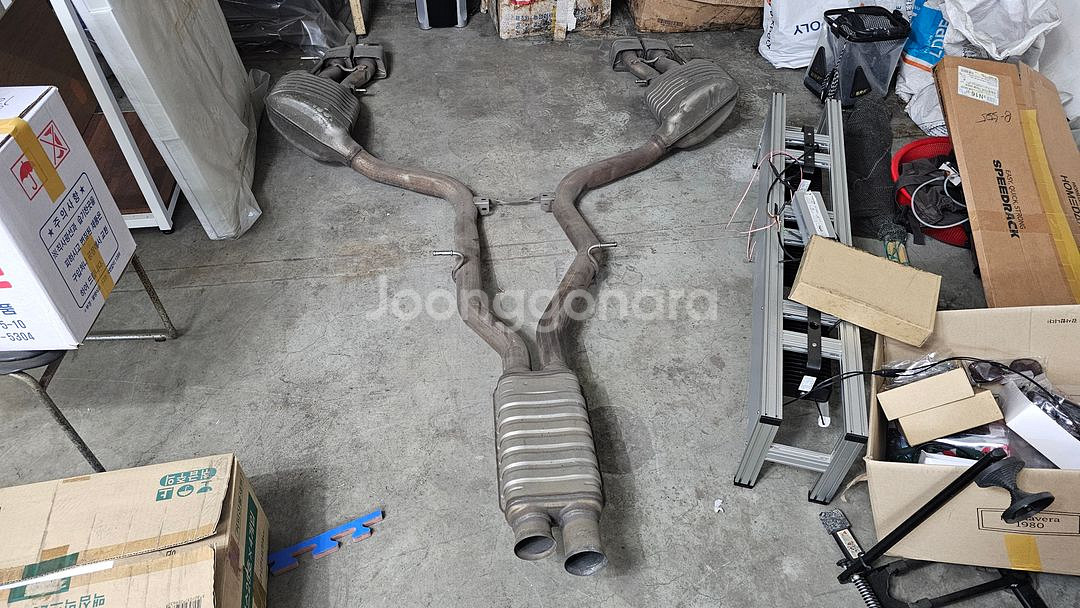 벤츠 2015년식 CLS63 AMG 순정 배기 마후라 머플러--1