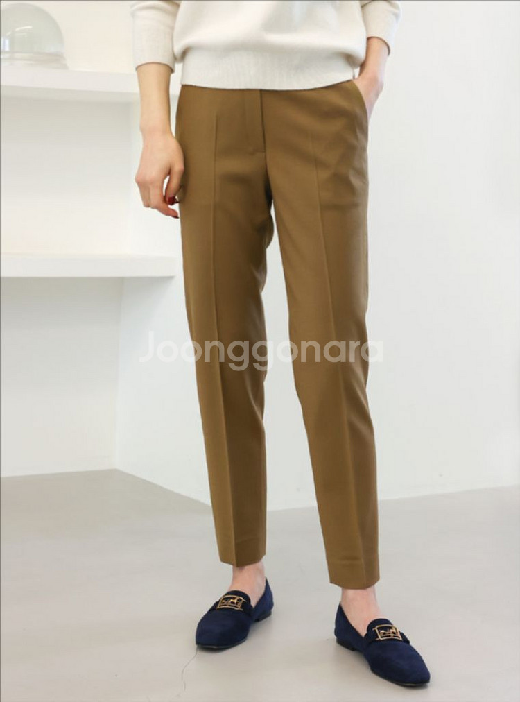 새상품) 몽또또 FW 크롭 팬츠 울 슬랙스 바지 정장--1