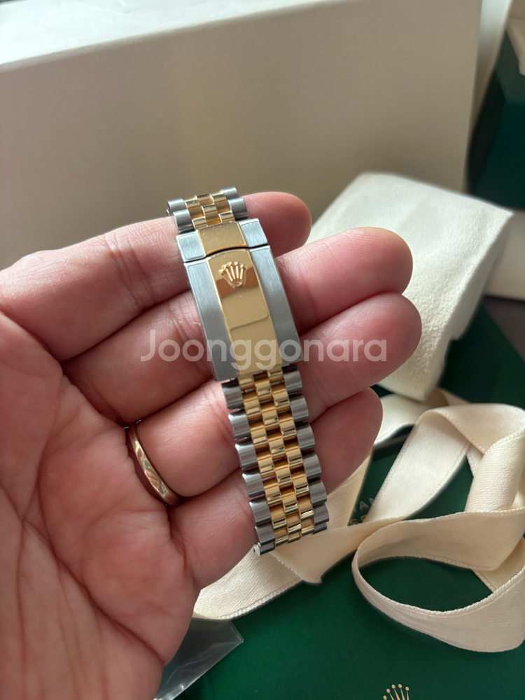 (정품) 롤렉스 데이저스트 콤비 윔블던 41미리 신형--3