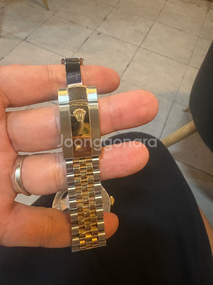 (정품) 롤렉스 데이저스트 콤비 윔블던 41미리 신형--2