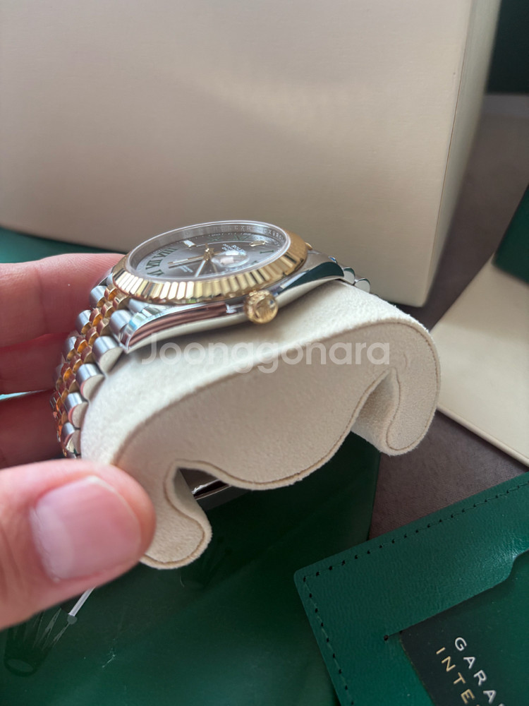 (정품) 롤렉스 데이저스트 콤비 윔블던 41미리 신형--5